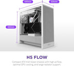 NZXT CC-H52FW-01 H5 Flow 2024 White ATX Mid-Tower Case
