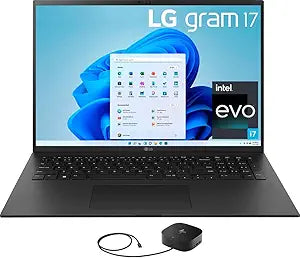 LG Gram 17ZB90R i7 Laptop 1TB SSD Bundle