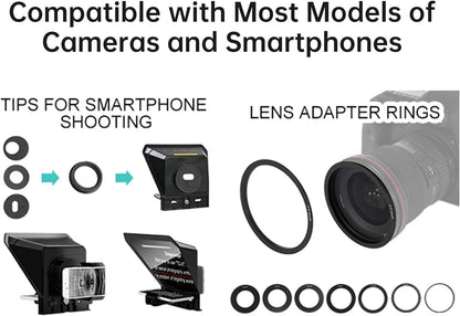 GVM Teleprompter Portable with iOS/Android APP & Remote