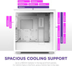 NZXT CM-H71FW-R1 H7 Flow RGB White ATX PC Gaming Case