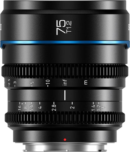 Sirui MS75L-B-AM Night Walker 75mm T1.2 Cine Lens - L Mount