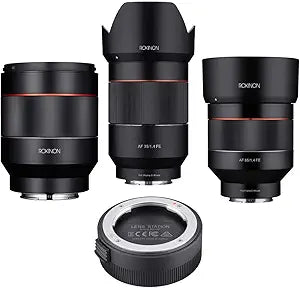 Rokinon Sony E AF Lens Bundle