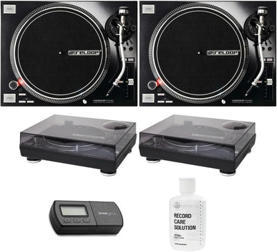 Reloop RP-7000 MK2 Turntable Pair Dust Cover Bundle