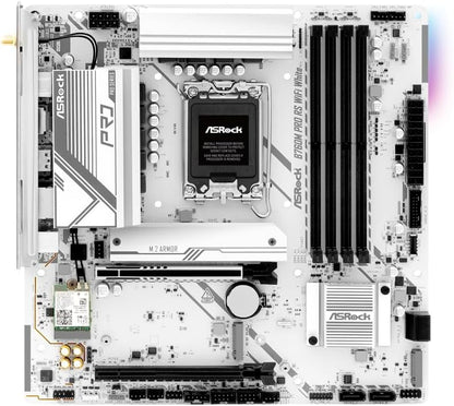 ASRock B760M PRO RS WIFI White Micro ATX DDR5 Motherboard