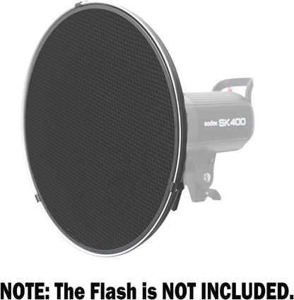 Godox 16.5" Silver Beauty Dish - Bowens Mount - Portrait