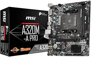 MSI A320M-A PRO AMD Ryzen Micro-ATX Motherboard — main product image