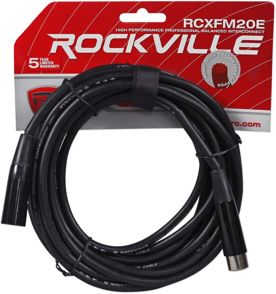 Mackie MIX8+(2)RCXFM20E-B 8-Channel Mixer Bundle