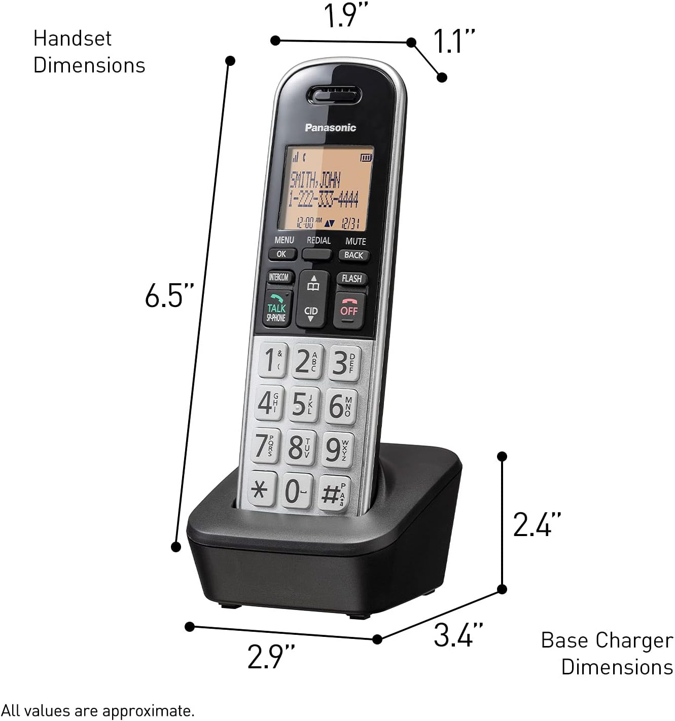 Panasonic KX-TGB810s Compact Cordless Phone DECT 6.0