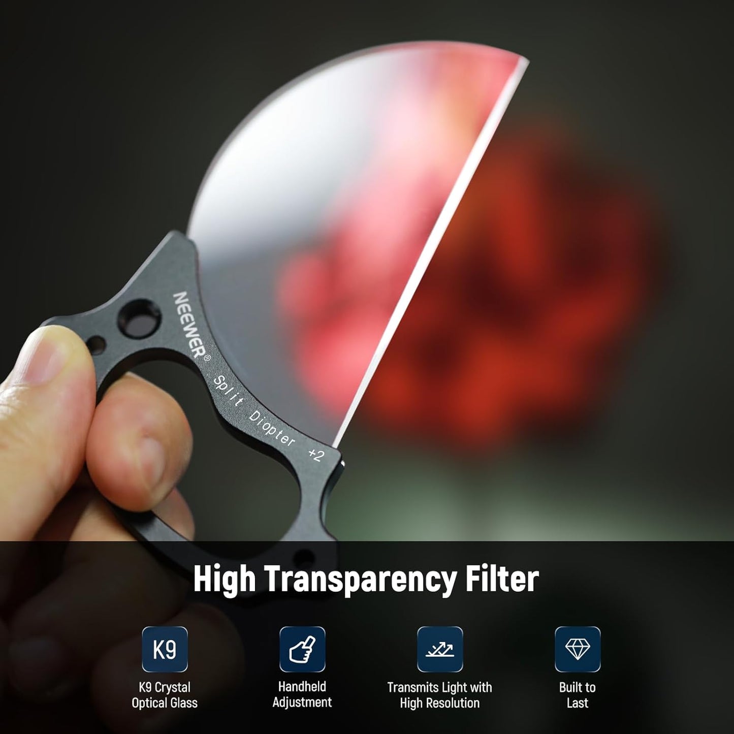 Neewer Split Diopter 79mm Lens Filter Handheld