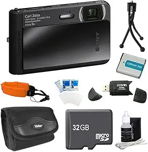 Sony E3SNDSCTX30B DSC-TX30 18MP Digital Camera Bundle