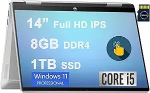 HP Pavilion X360 14 2-in-1 i5 Touchscreen Laptop — main product image