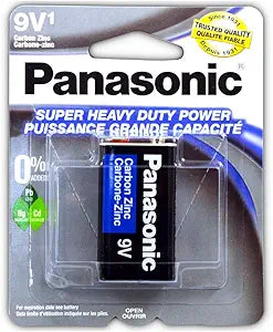 Panasonic S-006PNPA/1B 9 Volt Super Heavy Duty Battery
