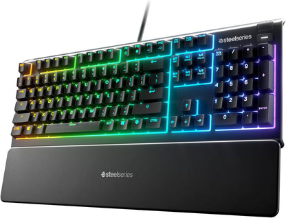SteelSeries Apex 3 RGB Gaming Keyboard - Water Resistant