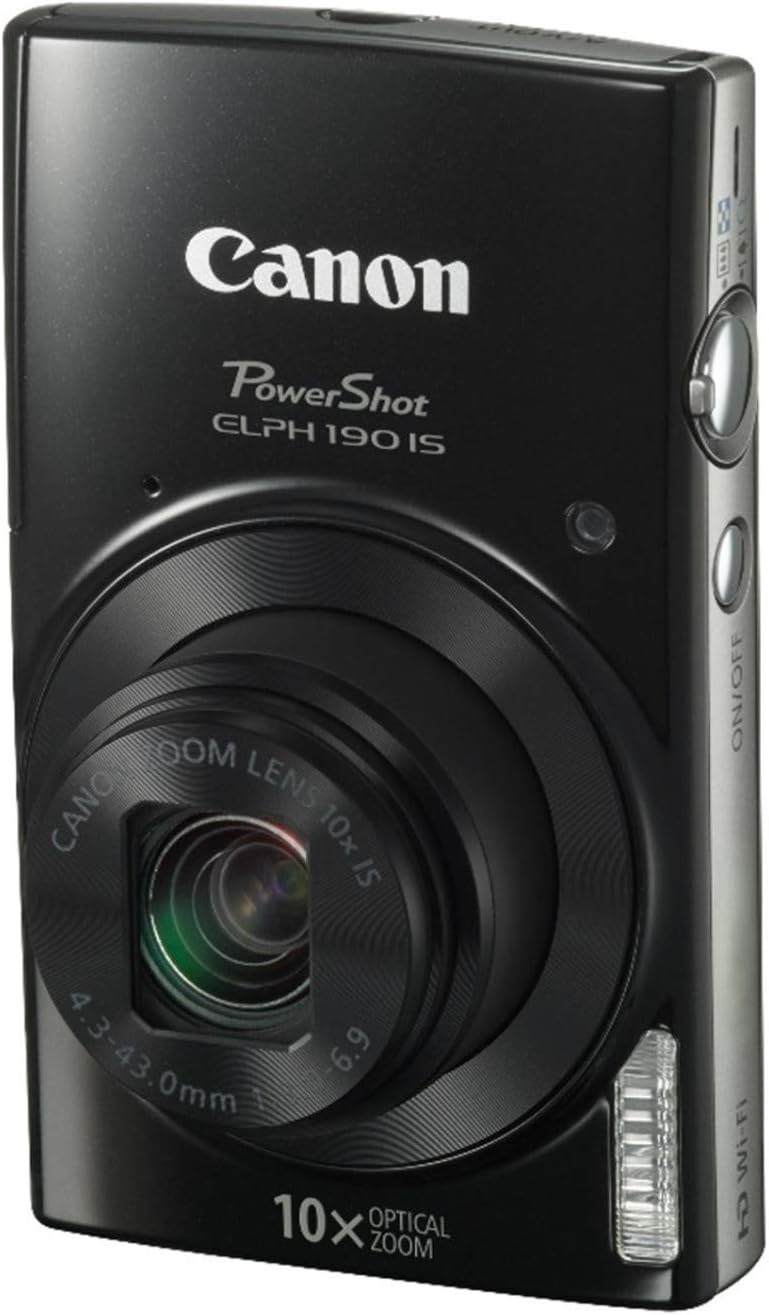Canon ELPH 190 IS PowerShot 10x Zoom Digital Camera