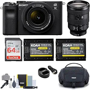 Sony A7C Full-Frame Mirrorless Camera Bundle Black