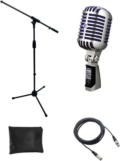 Shure SUPER55-COMBO-AMZ-1 Microphone Bundle Boom Stand