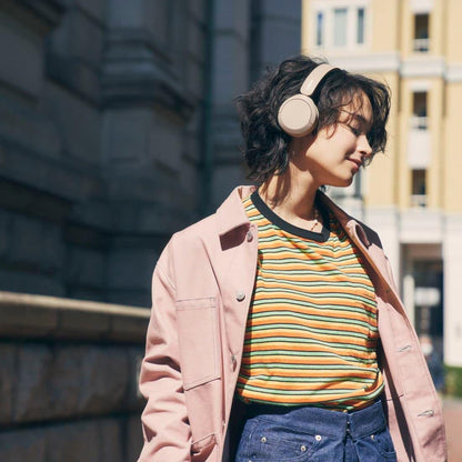 Sony WH-CH520 Wireless Headphones - Bluetooth, On-Ear, Beige