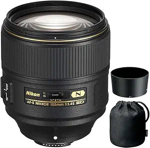 Nikon CRTNK105F14ED AF-S 105mm f/1.4E Lens Renewed