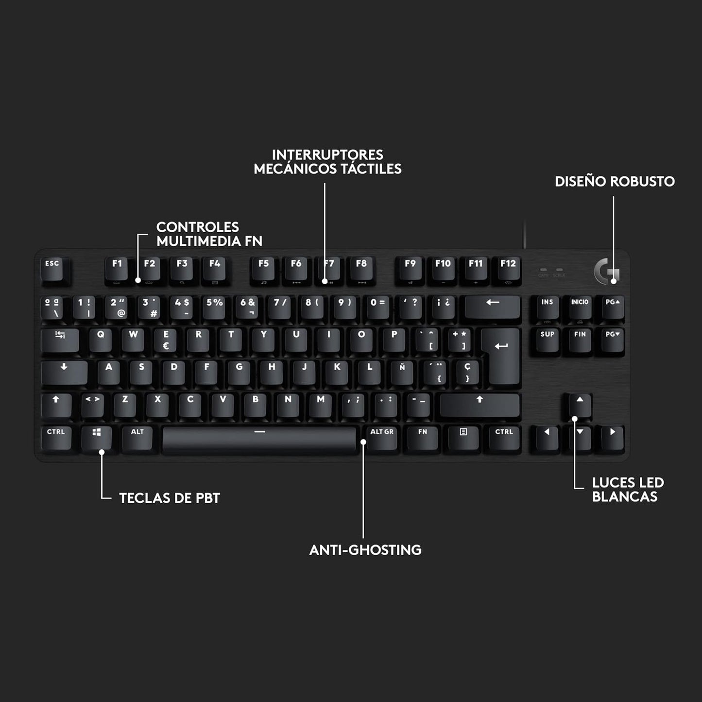 Logitech G413-TKL-SE Mechanical Gaming Keyboard