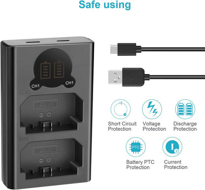Neewer 10094397 Dual USB Charger NP-FZ100