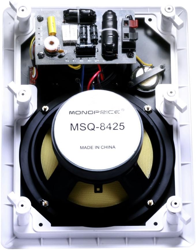 Monoprice 106816 Caliber Series In-Wall Speakers 8 Inch