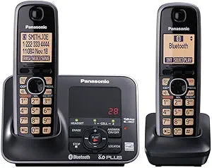 Panasonic KX-TG7622B DECT 6.0 Link-to-Cell Cordless Phone