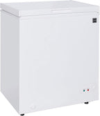 RCA RFRF450-AMZ 5.1 Cu Ft Chest Freezer, White - Compact Storage