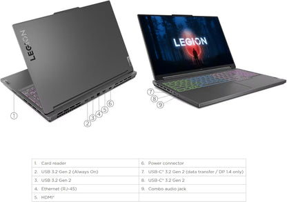 Lenovo AMD Ryzen 5 7640HS Legion Slim 5 RTX 4060 Gaming Laptop