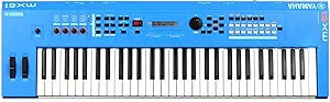 Yamaha MX61BU Blue Music Production Synthesizer Keyboard — main product image