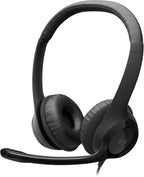 Logitech 981-000014 Wired Headset: Noise-Canceling Mic for PC