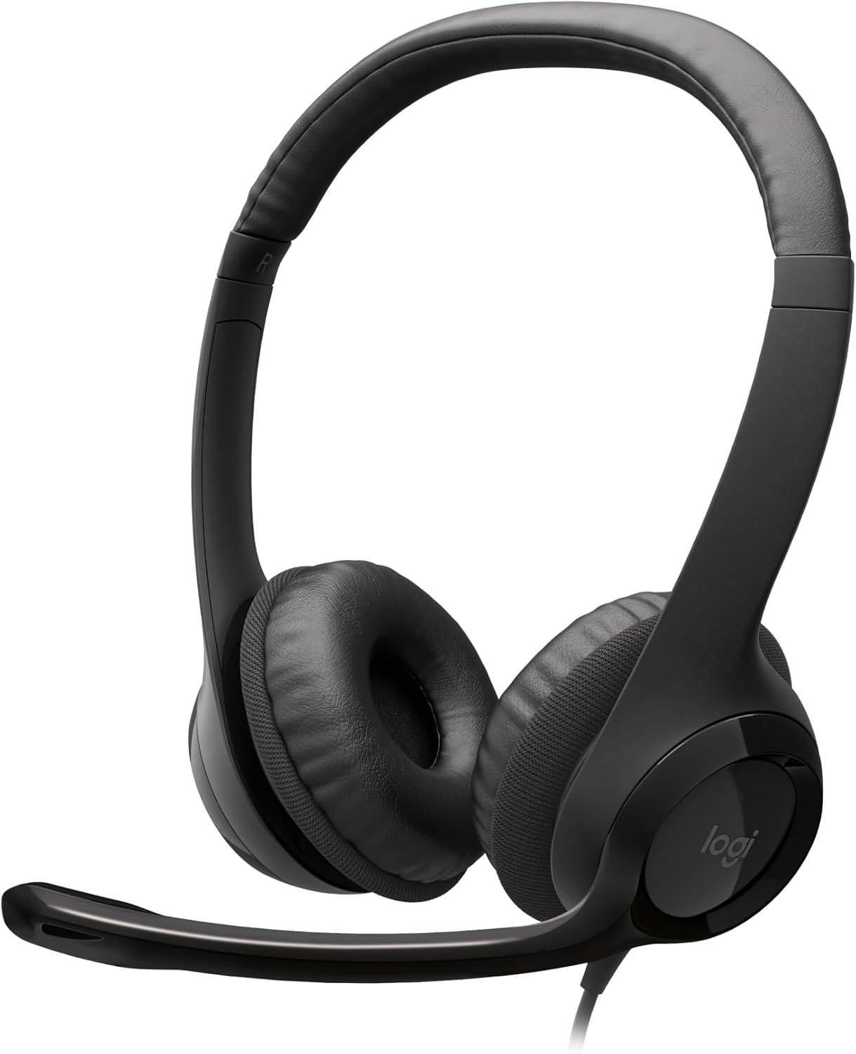 Logitech 981-000014 Wired Headset: Noise-Canceling Mic for PC