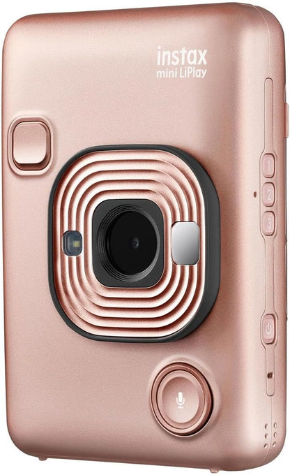 Fujifilm instax Mini LiPlay Blush Gold Instant Camera