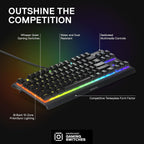 SteelSeries Apex 3 TKL RGB Gaming Keyboard - Compact Tenkeyless Design