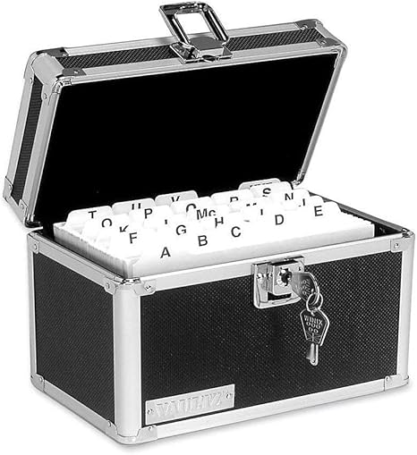 Vaultz VZ01171 Lockable Index Card Holder
