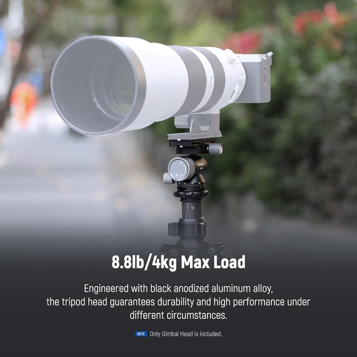 Neewer 10104457 Monopod Gimbal Head with QR Clamp