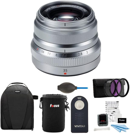 Fujifilm 35mm f/2 WR Silver Lens Bundle - Accessories