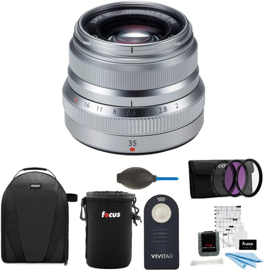 Fujifilm 35mm f/2 WR Silver Lens Bundle - Accessories