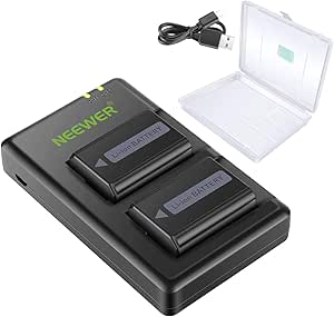 Neewer 10096602 NP-FW50 Camera Battery Charger Set