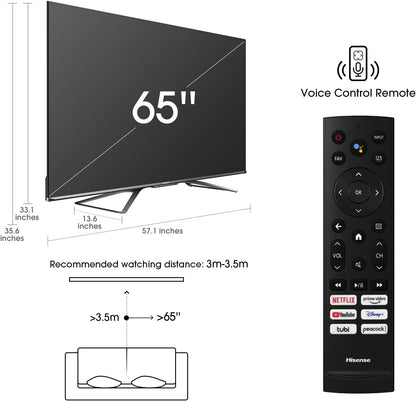 Hisense 65U8G 65-Inch ULED 4K Android Smart TV