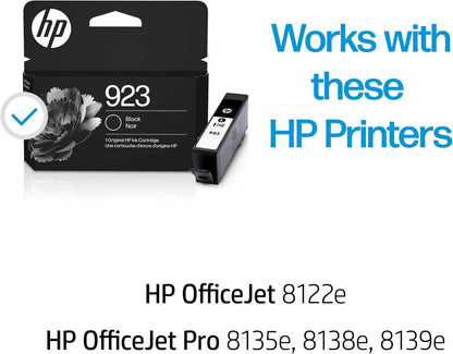 HP 923 Black Original Ink Cartridge 4K0T3LN