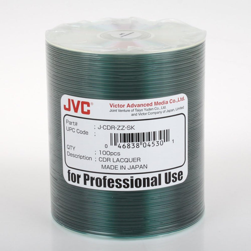 JVC Taiyo Yuden Silver CD-R 52X 700MB - 100 Pack — main product image