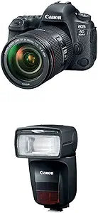 Canon EOS 6D Mark II DSLR 24-105mm Lens + Speedlite Bundle