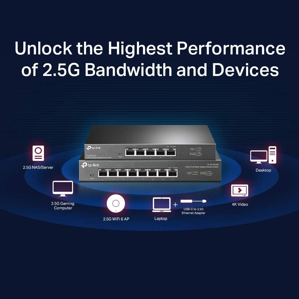 TP-Link TL-SG105-M2 5-Port 2.5G Multi-Gigabit Switch