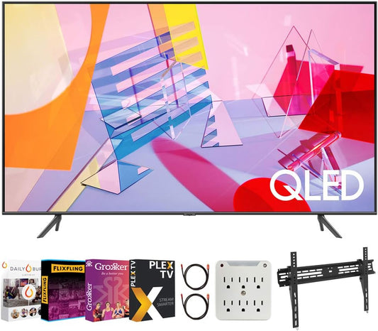 Samsung QN85Q60TA 85-Inch QLED 4K Smart TV Bundle