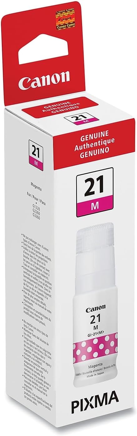 Canon GI-21 Magenta Ink Bottle for MegaTank Printers