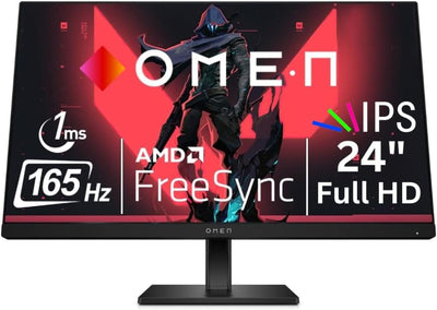 HP 780D9AA#ABA OMEN 24" 165Hz Gaming Monitor (Renewed)