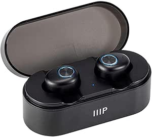 Monoprice 138542 True Wireless Plus Earphones - Wireless Charging, IPX5, aptX