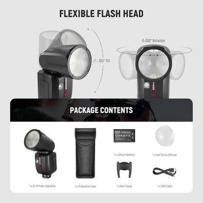 Neewer Z2-N TTL Round Head Flash Speedlite for Nikon