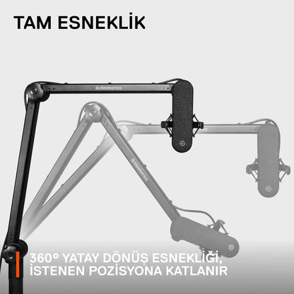 SteelSeries 60474 Alias Pro Mic Boom Arm for Streaming