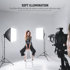 Neewer NK200 700W Equivalent Softbox Lighting Kit